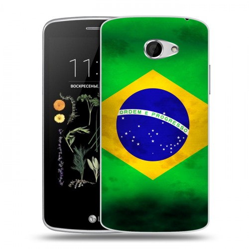 Дизайнерский силиконовый чехол для LG K5 Флаг Бразилии