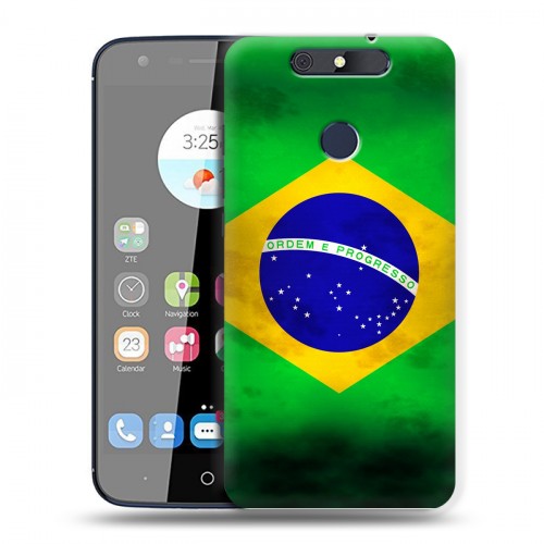 Дизайнерский силиконовый чехол для ZTE Blade V8C Флаг Бразилии