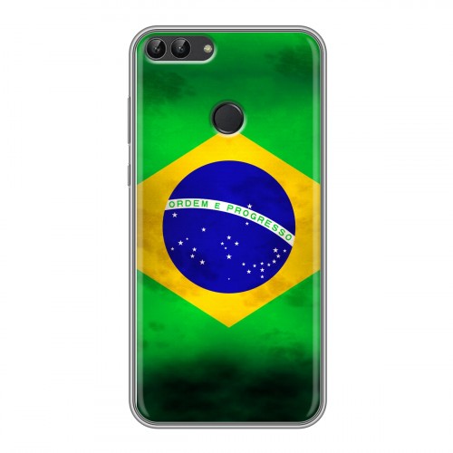 Дизайнерский силиконовый чехол для Huawei P Smart Флаг Бразилии