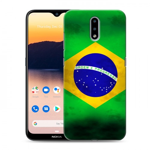 Дизайнерский силиконовый чехол для Nokia 2.3 Флаг Бразилии