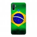 Дизайнерский пластиковый чехол для Realme C3 Флаг Бразилии
