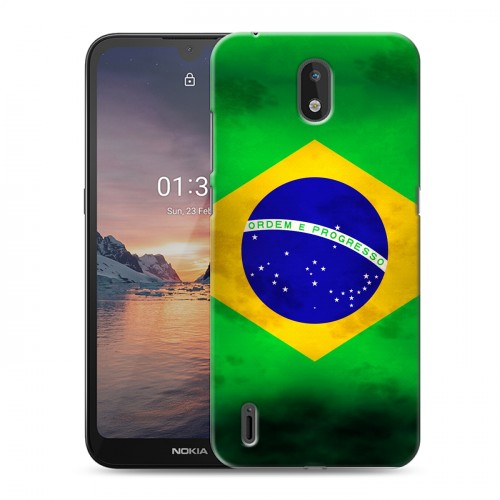 Дизайнерский силиконовый чехол для Nokia 1.3 Флаг Бразилии