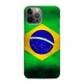Дизайнерский силиконовый чехол для Iphone 12 Pro Max Флаг Бразилии