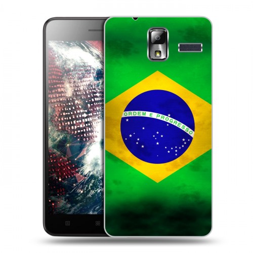 Дизайнерский силиконовый чехол для Lenovo S580 Ideaphone Флаг Бразилии