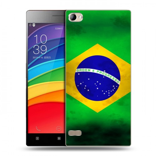Дизайнерский пластиковый чехол для Lenovo Vibe X2 Pro Флаг Бразилии