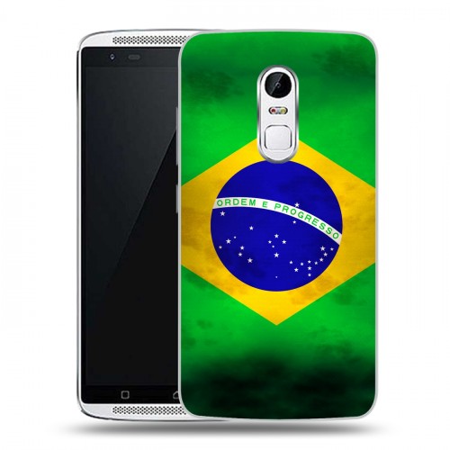 Дизайнерский пластиковый чехол для Lenovo Vibe X3 Флаг Бразилии
