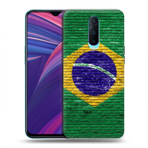 Дизайнерский пластиковый чехол для OPPO RX17 Pro Флаг Бразилии