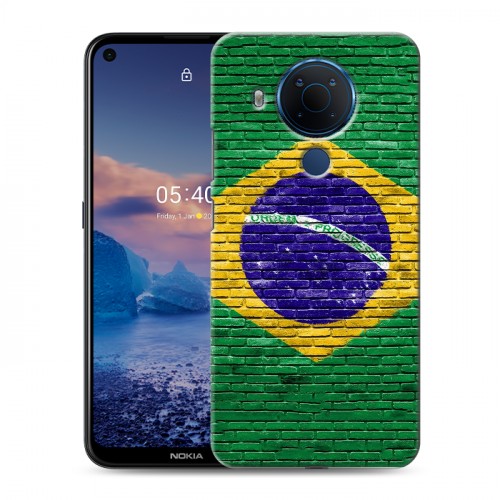 Дизайнерский силиконовый чехол для Nokia 5.4 Флаг Бразилии