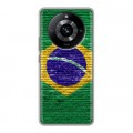 Дизайнерский силиконовый с усиленными углами чехол для Realme 11 Pro Флаг Бразилии