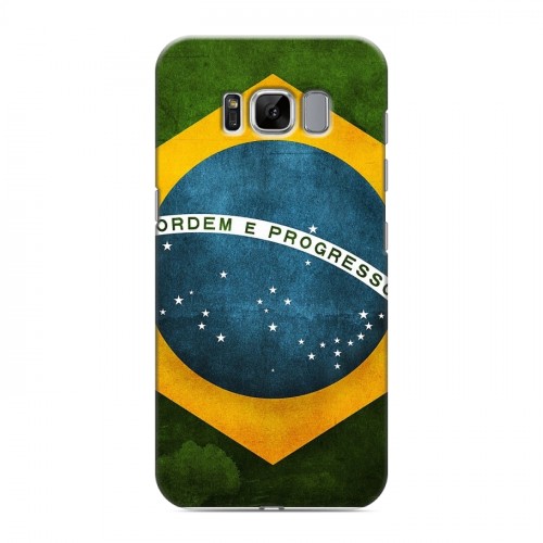 Дизайнерский силиконовый чехол для Samsung Galaxy S8 Флаг Бразилии