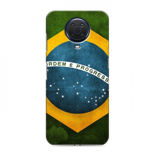 Дизайнерский силиконовый чехол для Nokia G20 Флаг Бразилии
