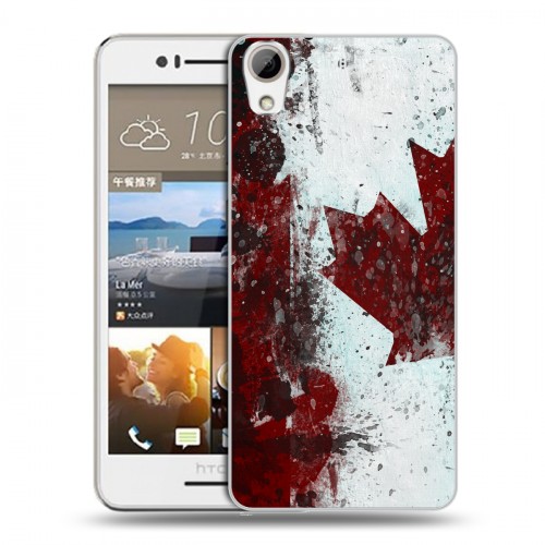 Дизайнерский пластиковый чехол для HTC Desire 728 Флаг Канады