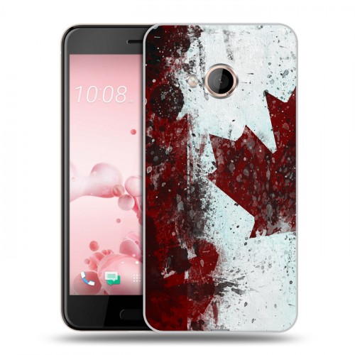 Дизайнерский силиконовый чехол для HTC U Play Флаг Канады