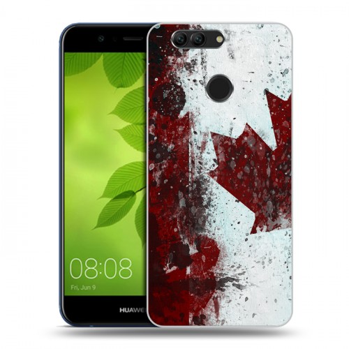 Дизайнерский пластиковый чехол для Huawei Nova 2 Plus Флаг Канады