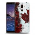 Дизайнерский пластиковый чехол для Nokia 7 Plus Флаг Канады