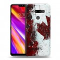 Дизайнерский пластиковый чехол для LG G8 ThinQ Флаг Канады