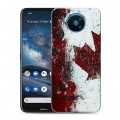 Дизайнерский силиконовый чехол для Nokia 8.3 Флаг Канады