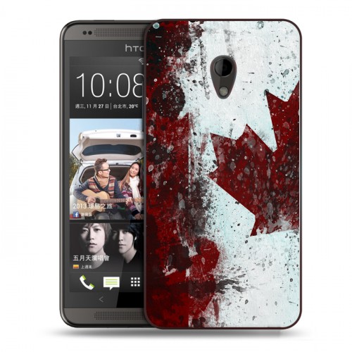 Дизайнерский силиконовый чехол для HTC Desire 700 Флаг Канады