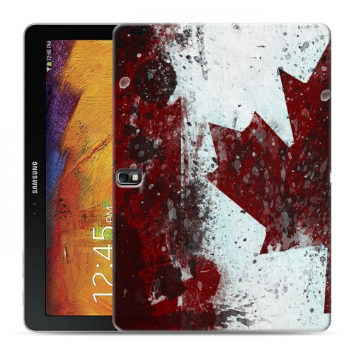 Дизайнерский силиконовый чехол для Samsung Galaxy Note 10.1 2014 editon Флаг Канады