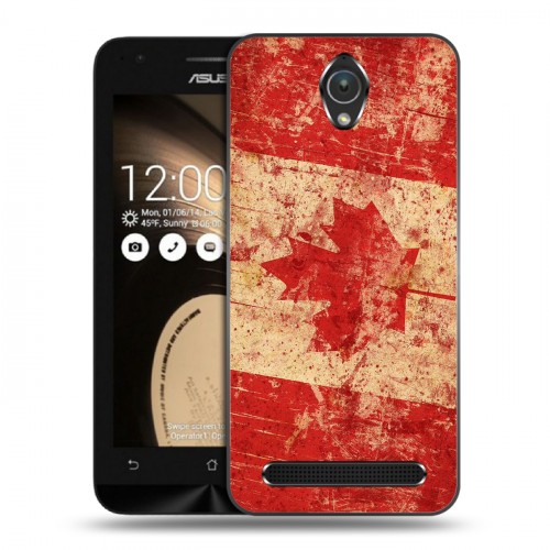Дизайнерский пластиковый чехол для ASUS ZenFone Go 4.5 Флаг Канады