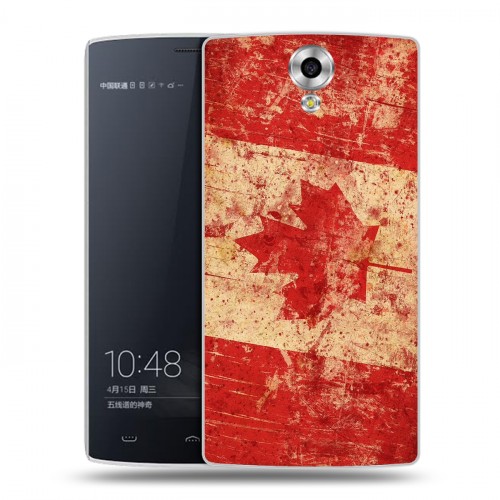Дизайнерский силиконовый чехол для Homtom HT7 Флаг Канады