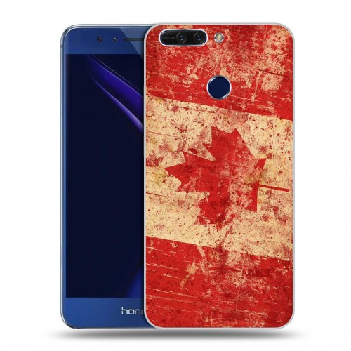 Дизайнерский пластиковый чехол для Huawei Honor 8 Pro Флаг Канады