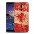 Дизайнерский пластиковый чехол для Nokia 7 Plus Флаг Канады