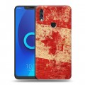 Дизайнерский силиконовый чехол для Alcatel 5V Флаг Канады