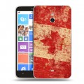 Дизайнерский пластиковый чехол для Nokia Lumia 1320 Флаг Канады