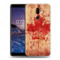 Дизайнерский пластиковый чехол для Nokia 7 Plus Флаг Канады