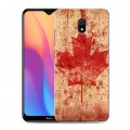 Дизайнерский силиконовый с усиленными углами чехол для Xiaomi RedMi 8A Флаг Канады