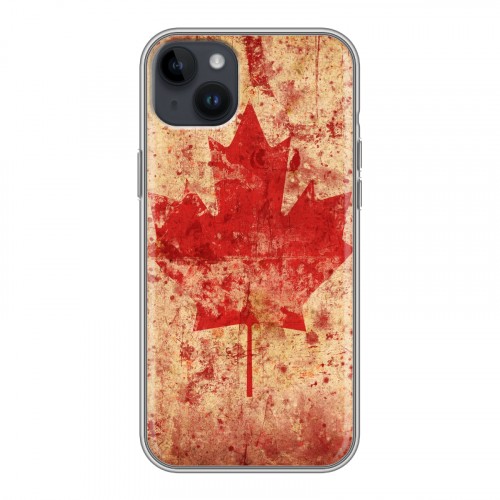Дизайнерский пластиковый чехол для Iphone 14 Plus Флаг Канады