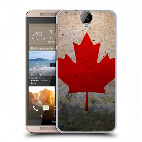 Дизайнерский пластиковый чехол для HTC One E9+ Флаг Канады