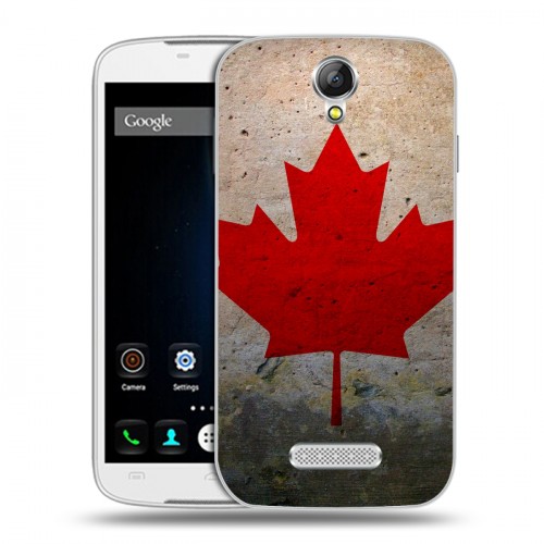 Дизайнерский силиконовый чехол для Doogee X6 Флаг Канады