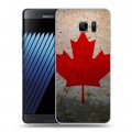 Дизайнерский пластиковый чехол для Samsung Galaxy Note 7 Флаг Канады
