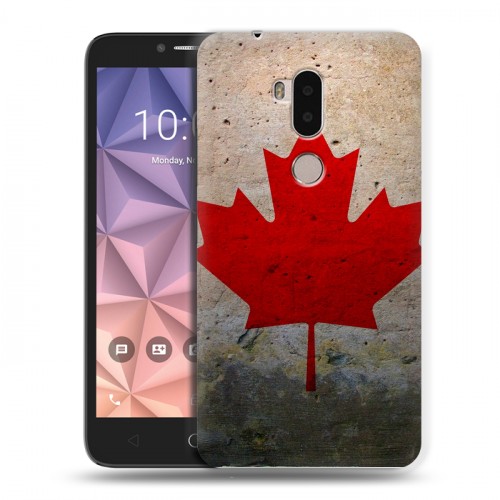 Дизайнерский силиконовый чехол для Alcatel A7 XL Флаг Канады