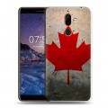 Дизайнерский пластиковый чехол для Nokia 7 Plus Флаг Канады