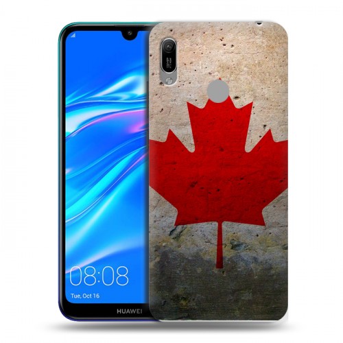 Дизайнерский пластиковый чехол для Huawei Y6 (2019) Флаг Канады