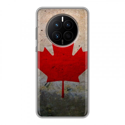Дизайнерский силиконовый с усиленными углами чехол для Huawei Mate 50 Флаг Канады