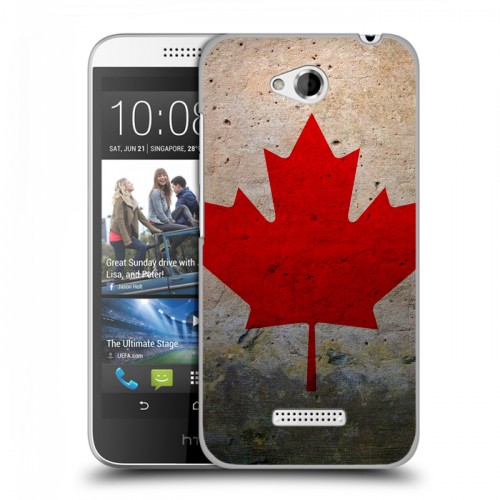 Дизайнерский пластиковый чехол для HTC Desire 616 Флаг Канады