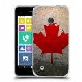 Дизайнерский пластиковый чехол для Nokia Lumia 530 Флаг Канады