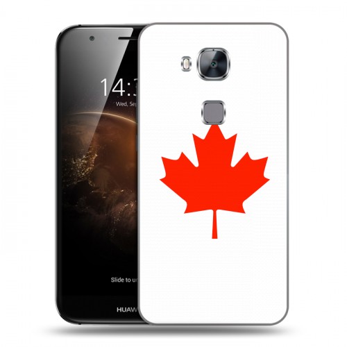 Дизайнерский силиконовый чехол для Huawei G8 Флаг Канады