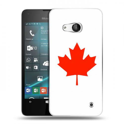 Дизайнерский пластиковый чехол для Microsoft Lumia 550 Флаг Канады