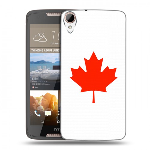Дизайнерский пластиковый чехол для HTC Desire 828 Флаг Канады