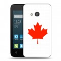 Дизайнерский пластиковый чехол для Alcatel One Touch Pixi 4 (4) Флаг Канады