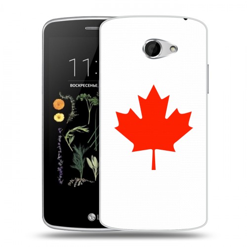 Дизайнерский пластиковый чехол для LG K5 Флаг Канады