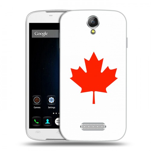 Дизайнерский силиконовый чехол для Doogee X6 Флаг Канады