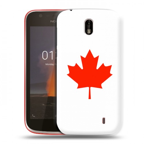 Дизайнерский пластиковый чехол для Nokia 1 Флаг Канады
