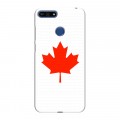 Дизайнерский силиконовый чехол для Huawei Honor 7A Pro Флаг Канады