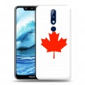 Дизайнерский пластиковый чехол для Nokia 5.1 Plus Флаг Канады